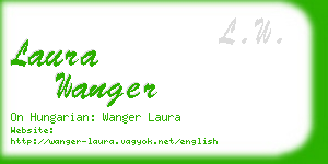 laura wanger business card